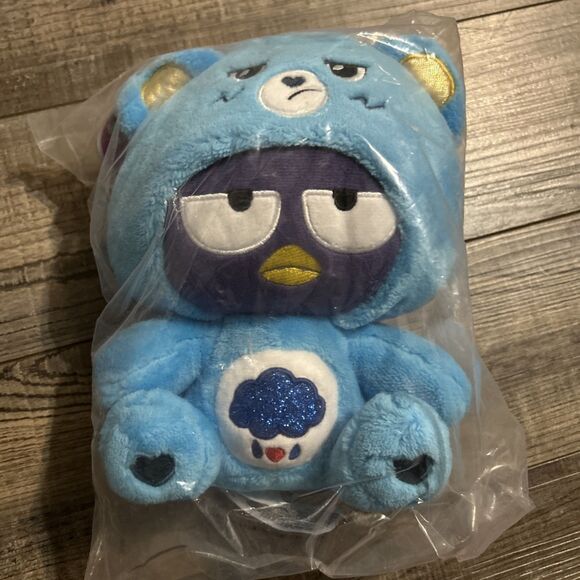 Care Bears Other - NWT Hello Kitty x Care Bears Plush Badtz-Maru Grumpy Bear 9” Sanrio Plush Sealed